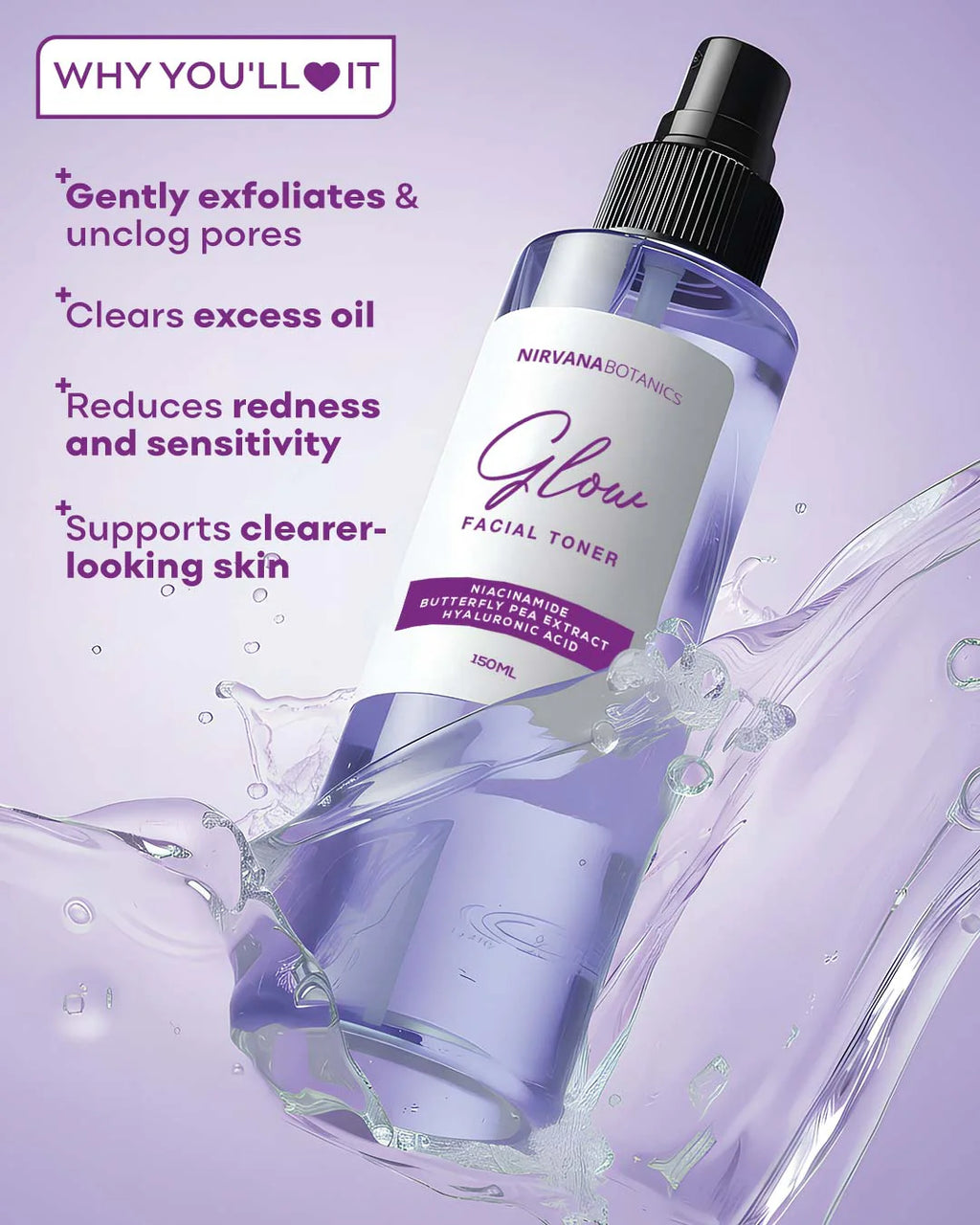 Glow Facial Toner Strengthens Moisture Barrier