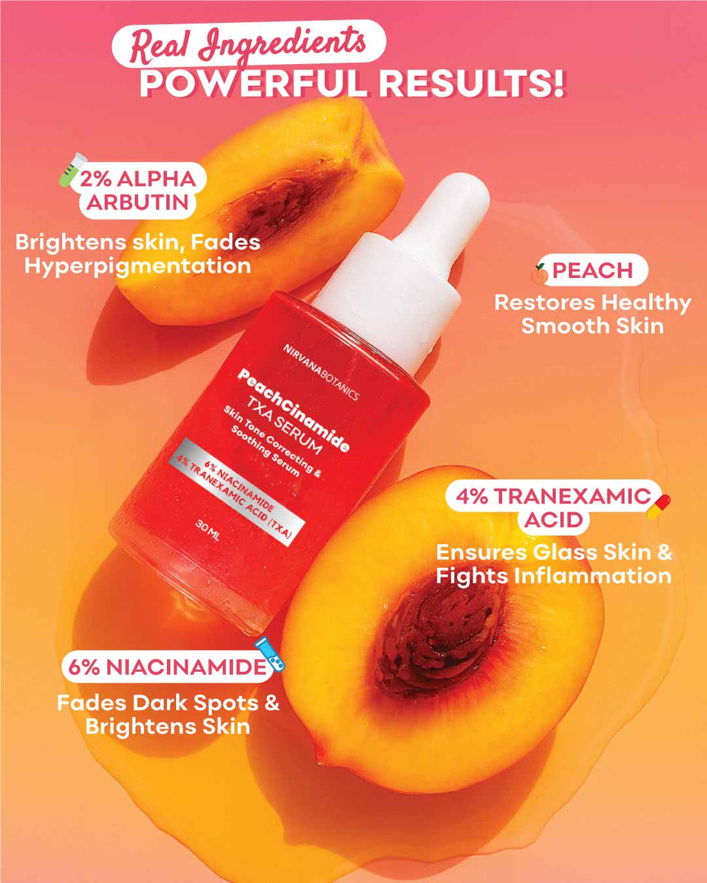 Peachcinamide TXA Serum (6% Niacinamide, 4% TXA)